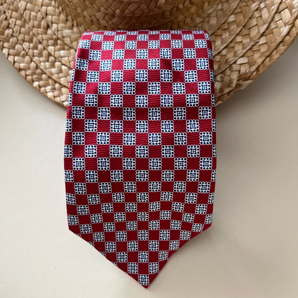 Elegant Red Patterned Men's Tie‎